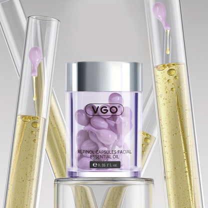 VGO RETINOL CAPSULES FACIAL ESSENTIAL OIL Moisturizes The Skin, Makes The Skin Look Plumper And Younger, And Maintains The Skin's Health 0.35ml*30 Capsules