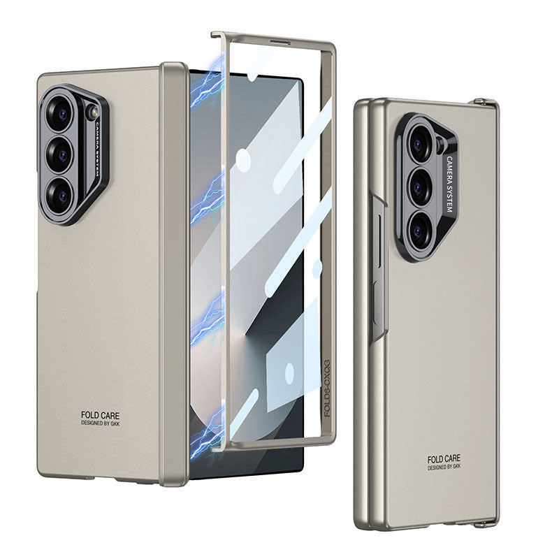 SPORTS DESIGN | Magnetic Hinge Frosted Shockproof Phone Case With Screen Protector For Galaxy Z Fold6