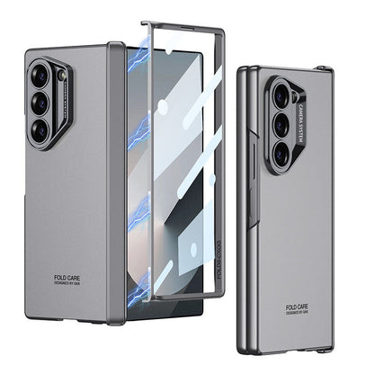 SPORTS DESIGN | Magnetic Hinge Frosted Shockproof Phone Case With Screen Protector For Galaxy Z Fold6