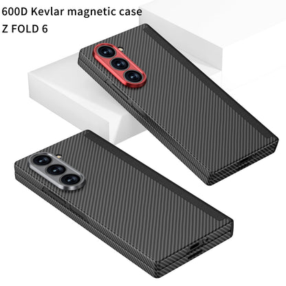 Luxury Magnetic Hinge Carbon Fiber Shockproof Phone Case For Samsung Galaxy Z Fold6