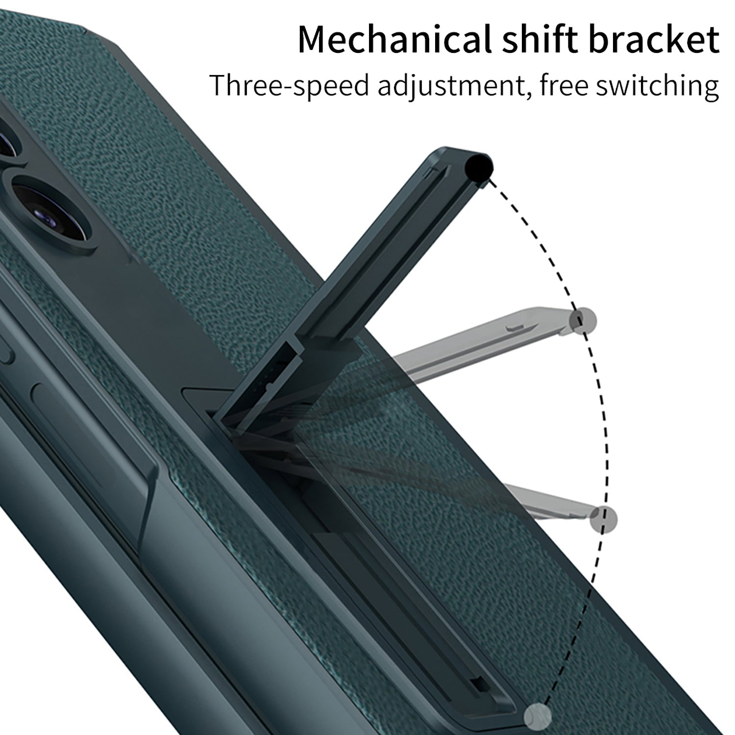 Magnetic Hinge Pen Box Protective Leather Phone Case With Back Screen Glass For Samsung Galaxy Z Fold 5/4/3 5G - mycasety2023 Mycasety