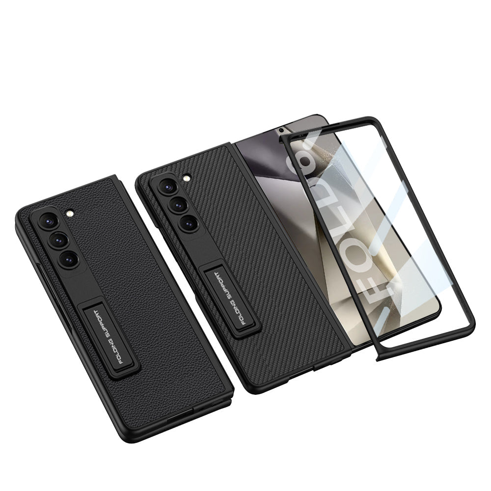 Luxury Leather Shockproof Phone Case With Screen Protector For Samsung Galaxy Z Fold6