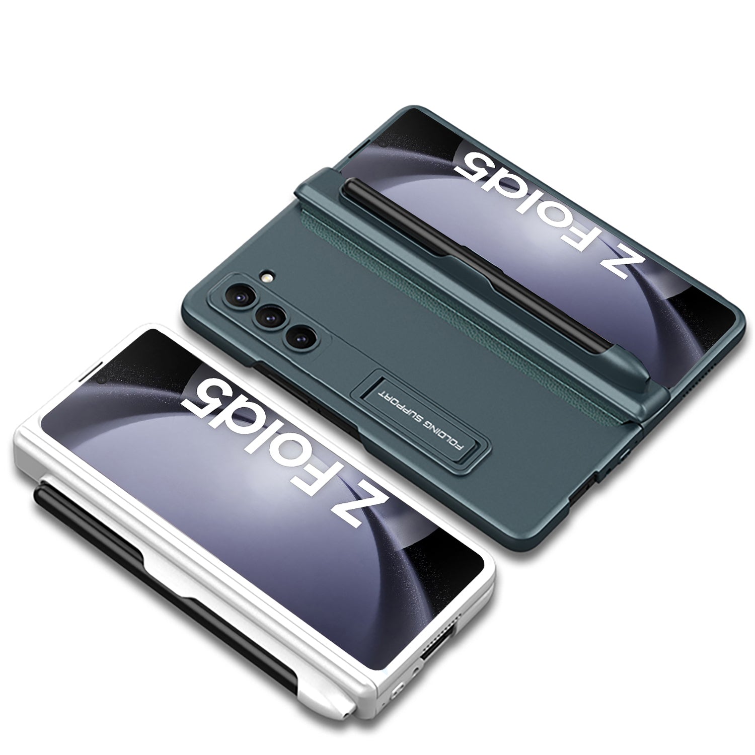 Magnetic Hinge S Pen Slot Ultra-Thin Phone Case For Samsung Galaxy Z Fold5 Fold4 Fold3 - mycasety2023 Mycasety