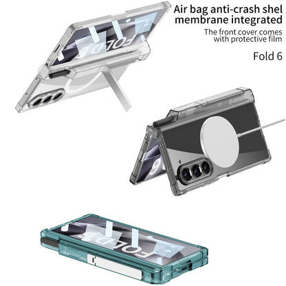 Transparent Magnetic Shockproof Phone Case With Screen Protector & Pen Box For Samsung Galaxy Z Fold6