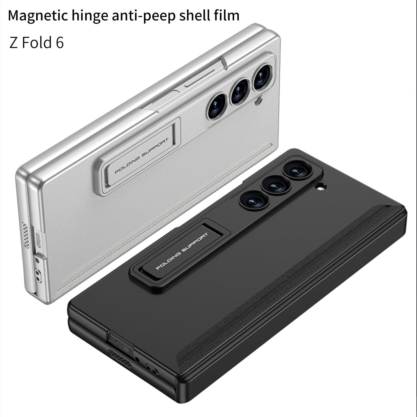 Magnetic Hinge Bracket Shockproof Phone Case With Anti-peeping Back Screen Protector For Samsung Galaxy Z Fold6