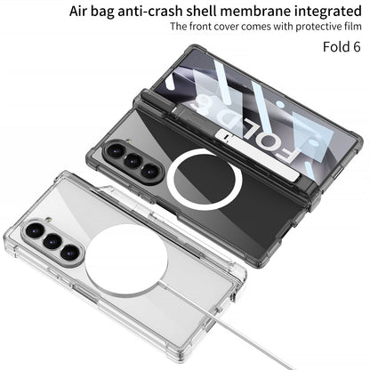 Transparent Magnetic Shockproof Phone Case With Screen Protector & Pen Box For Samsung Galaxy Z Fold6