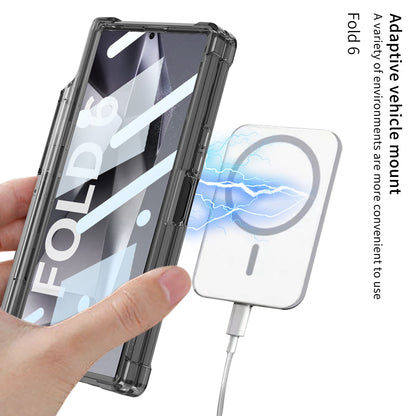 Transparent Magnetic Shockproof Phone Case With Screen Protector & Pen Box For Samsung Galaxy Z Fold6