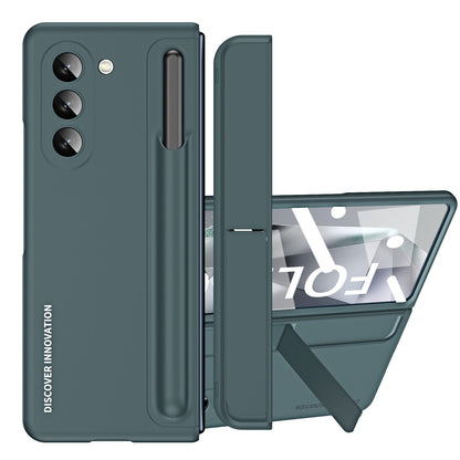 Pen Tray And Bracket 2 in 1 Shockproof Phone Case With Stylus & Screen Protector For Galaxy Z Fold 6/5/4