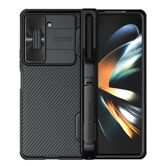 Galaxy Z Fold5 CamShield Full Protection Phone Case With S Pen Slot and Stand