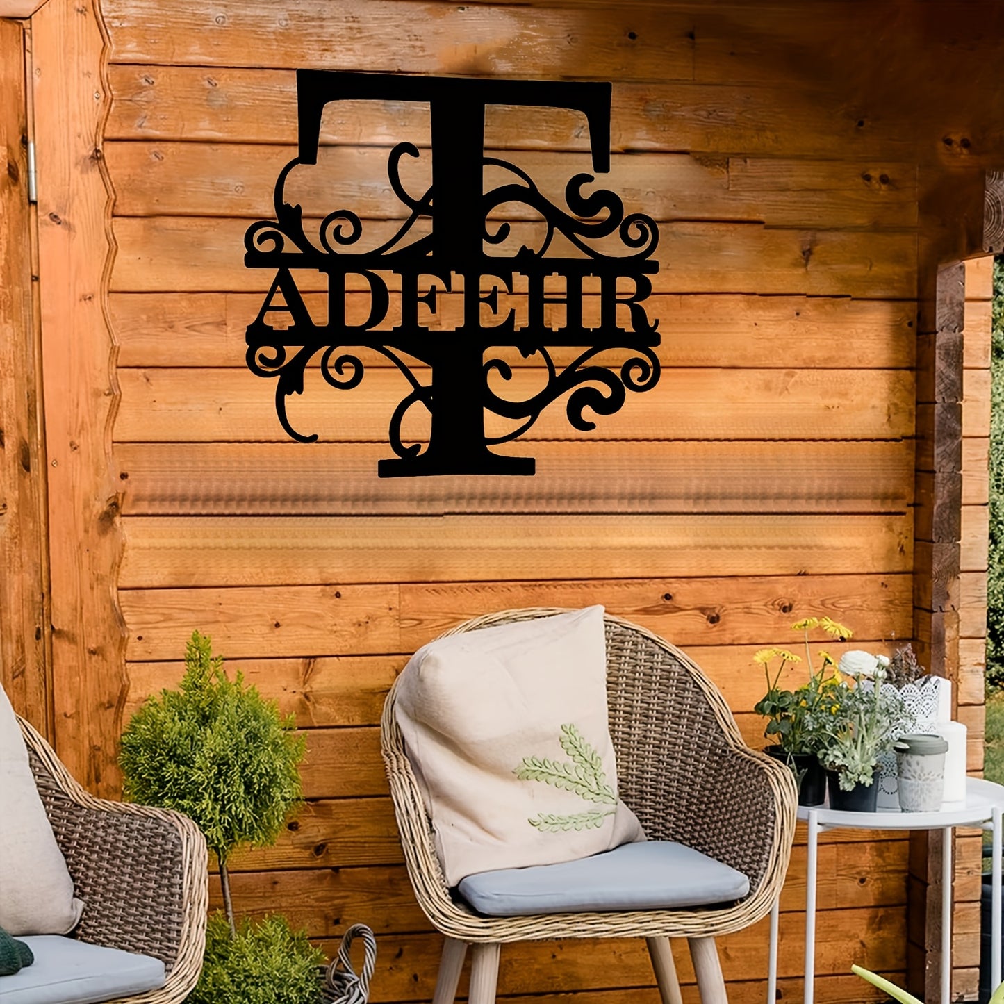 Personalized Monogram Wall Decor - Custom Name & Initials