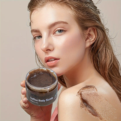 VGO Coffee Body Scrub - Fine Sea Salt Scrub Granules - Hydrating And Nourishing Suitable For All Skin Types 400g/14.1oz