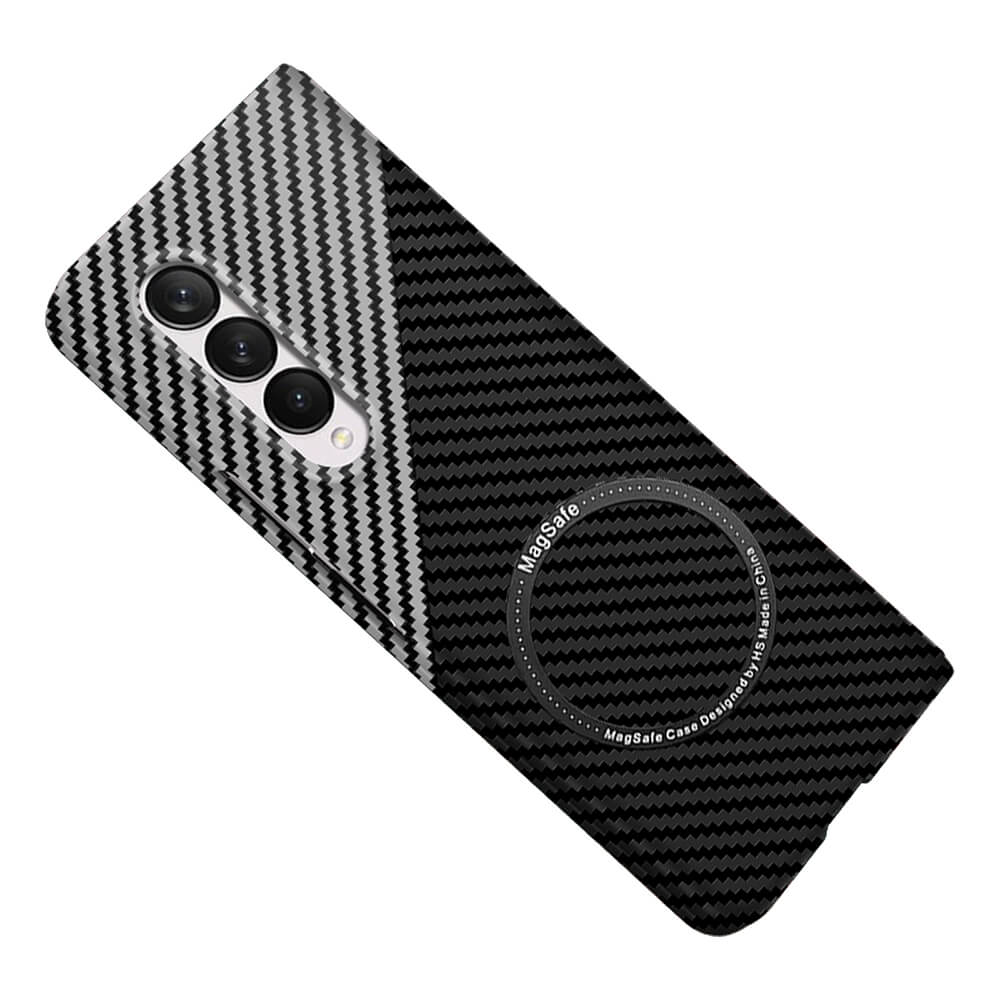 Samsung Galaxy Z Fold Series | Magnetic Carbon Fiber Phone Case - Mycasety Mycasety