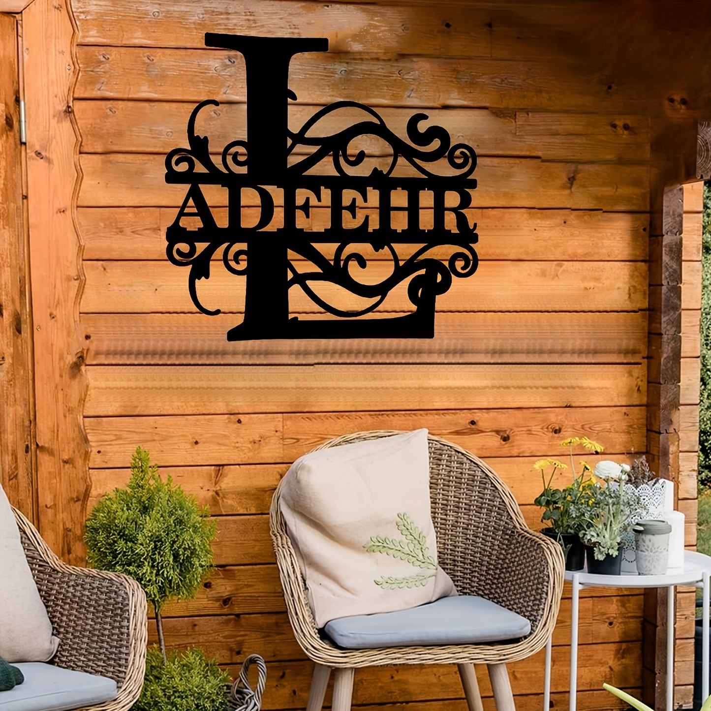 Personalized Monogram Wall Decor - Custom Name & Initials