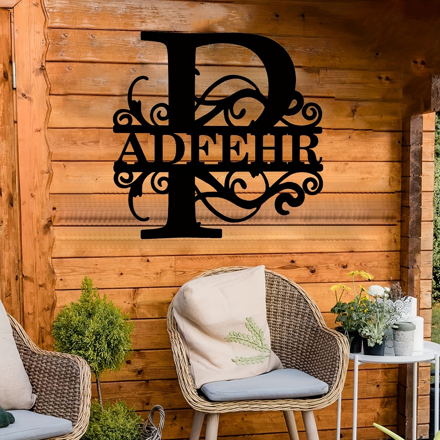 Personalized Monogram Wall Decor - Custom Name & Initials
