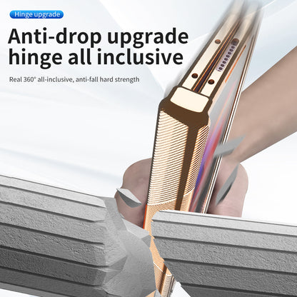 Magnetic Hinge Plating Case For Galaxy Z Fold5 Fold4 Fold3 With Double Hinge Protector - mycasety2023 Mycasety