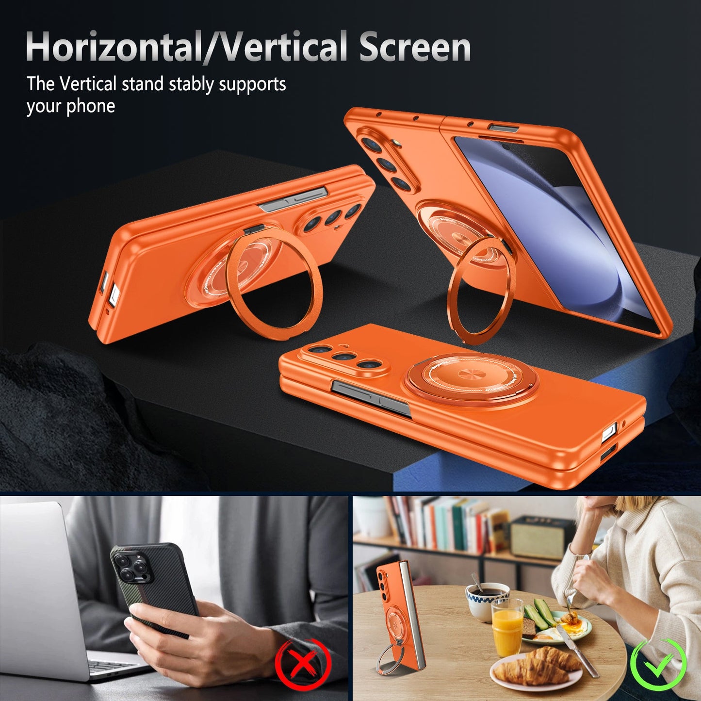 Full Protection Magnetic Case & Kickstand for Galaxy Z Fold Series