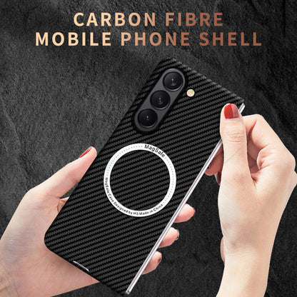 Luxurious Carbon Fiber Shockproof Galaxy Z Fold Phone Case