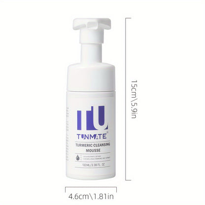 Tunmate Curcumin Cleansing Mousse After Cleansing, The Skin Is Refreshed And Not Greasy, Making The Skin Clear And Transparent, Clean And Refreshing American Brand -100ml/3.38 FL.OZ