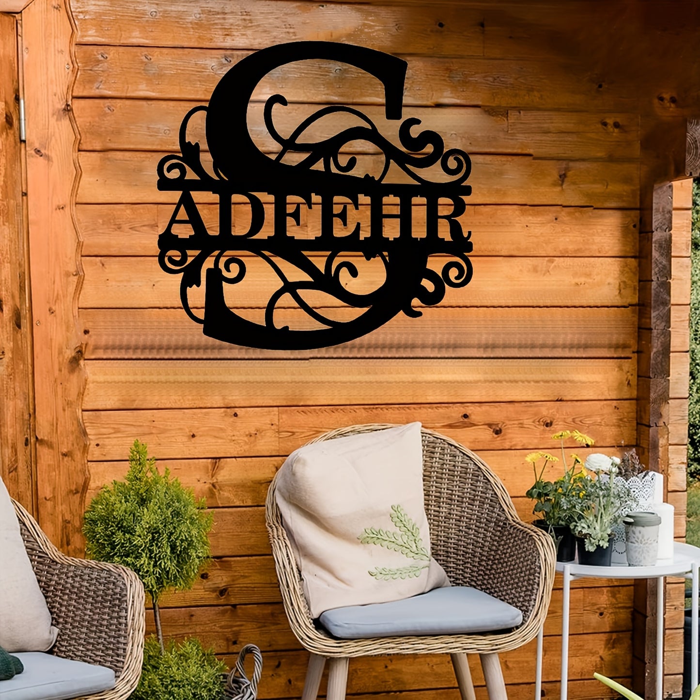 Personalized Monogram Wall Decor - Custom Name & Initials