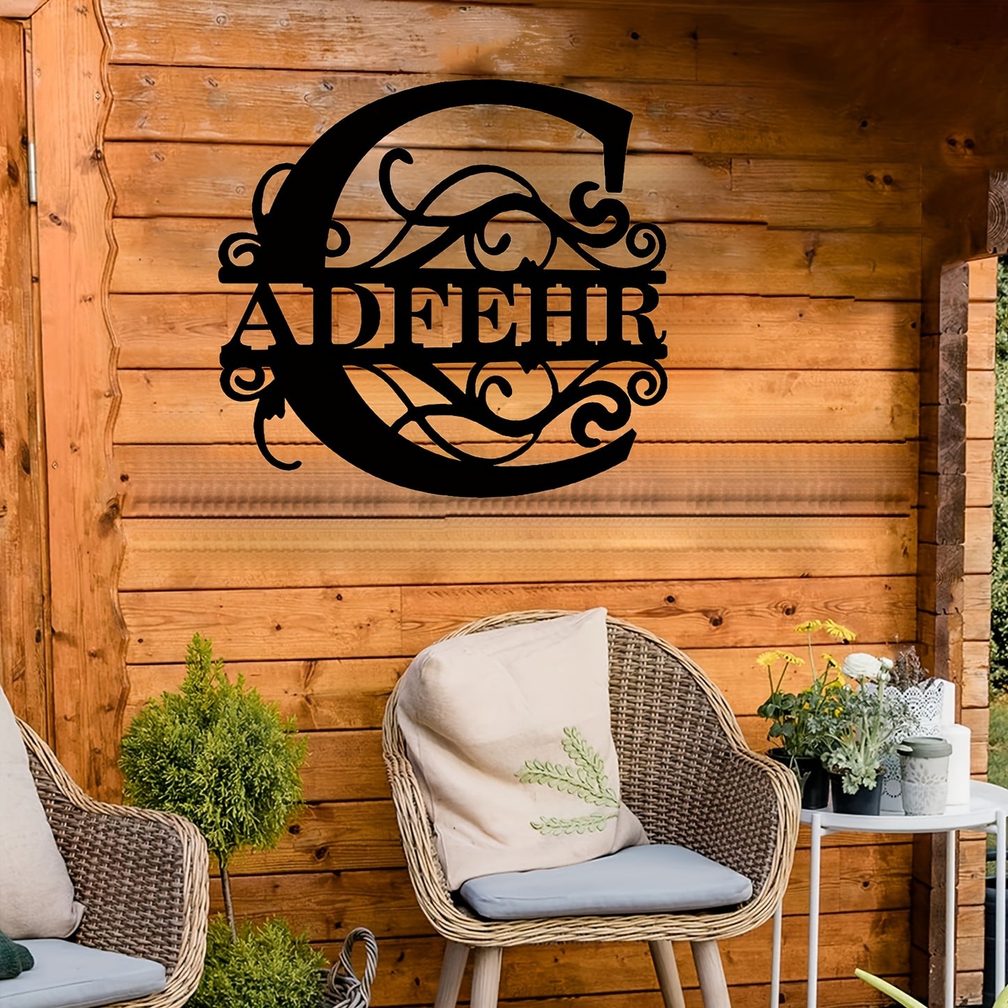 Personalized Monogram Wall Decor - Custom Name & Initials