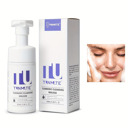 Tunmate Curcumin Cleansing Mousse After Cleansing, The Skin Is Refreshed And Not Greasy, Making The Skin Clear And Transparent, Clean And Refreshing American Brand -100ml/3.38 FL.OZ