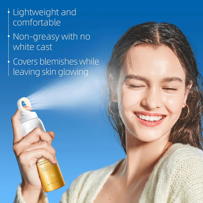 VGO Crystal Sunscreen Spray SPF 50, Oxybenzone-Free UVA/UVB Protection, Lightweight Moisturizing Sunscreen Water Resistant Spray for Body Face.150ml