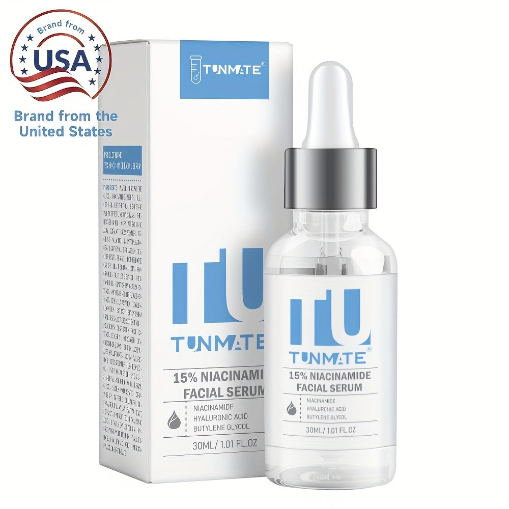 Tunmate 15% Niacinamide Face Serum | Contains A High Concentration Of Niacinamide To Even Out Skin Tone And Enhance Skin's Natural Radiance | Hydrating Face Serum, 1.01 Fl Oz/ 30 Ml