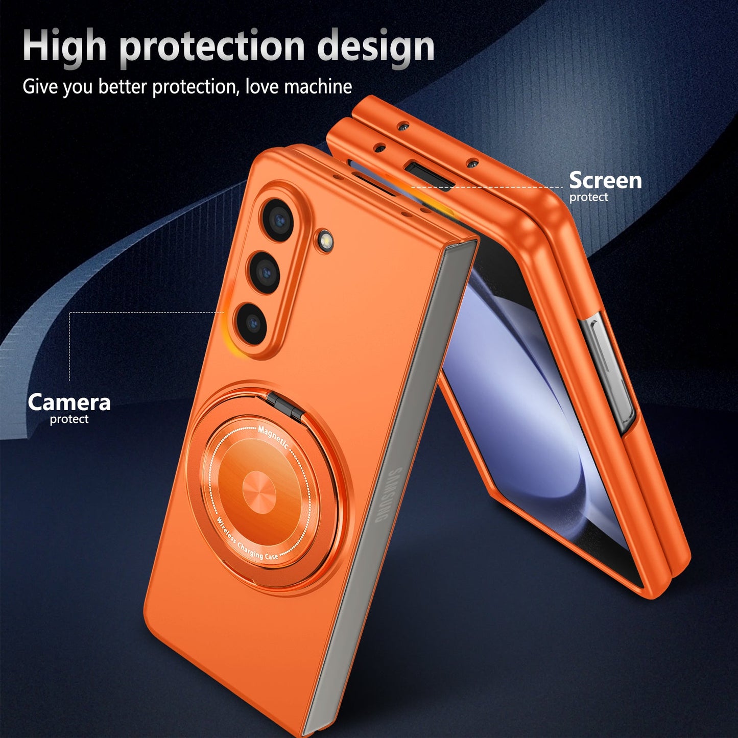 Full Protection Magnetic Case & Kickstand for Galaxy Z Fold Series