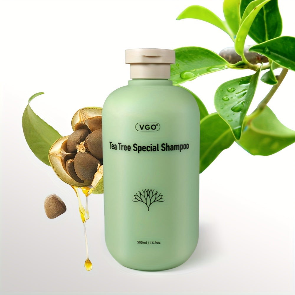 Tea Tree Special Shampoo Strengthening Moisturizing Shampoo Repairing for Damaged Hair Deep Cleans & Refreshes Scalp All Hair Types, 500ml/ 16.9oz