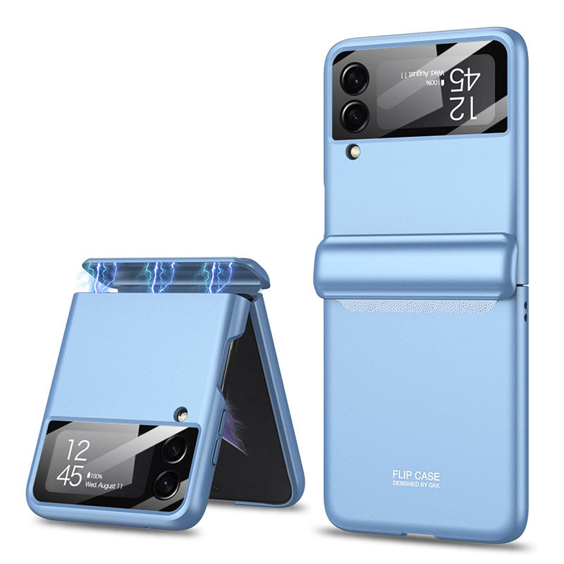 Magnetic All-included Shockproof Phone Case For Samsung Galaxy Flip5 Flip4 Flip3 5G With Back Screen Protector - Mycasety Mycasety
