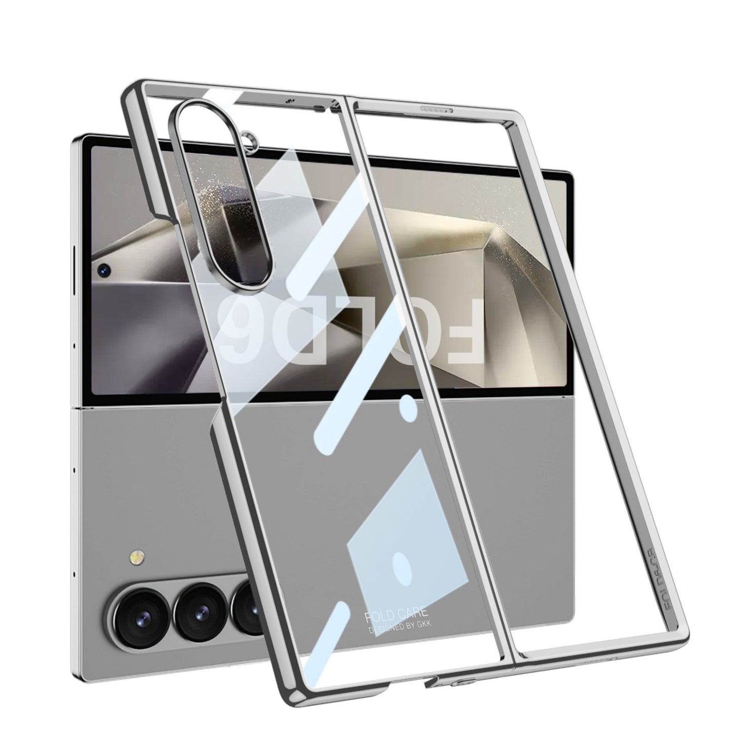 Transparent Electroplating Shockproof Phone Case For Samsung Galaxy Z Fold 6