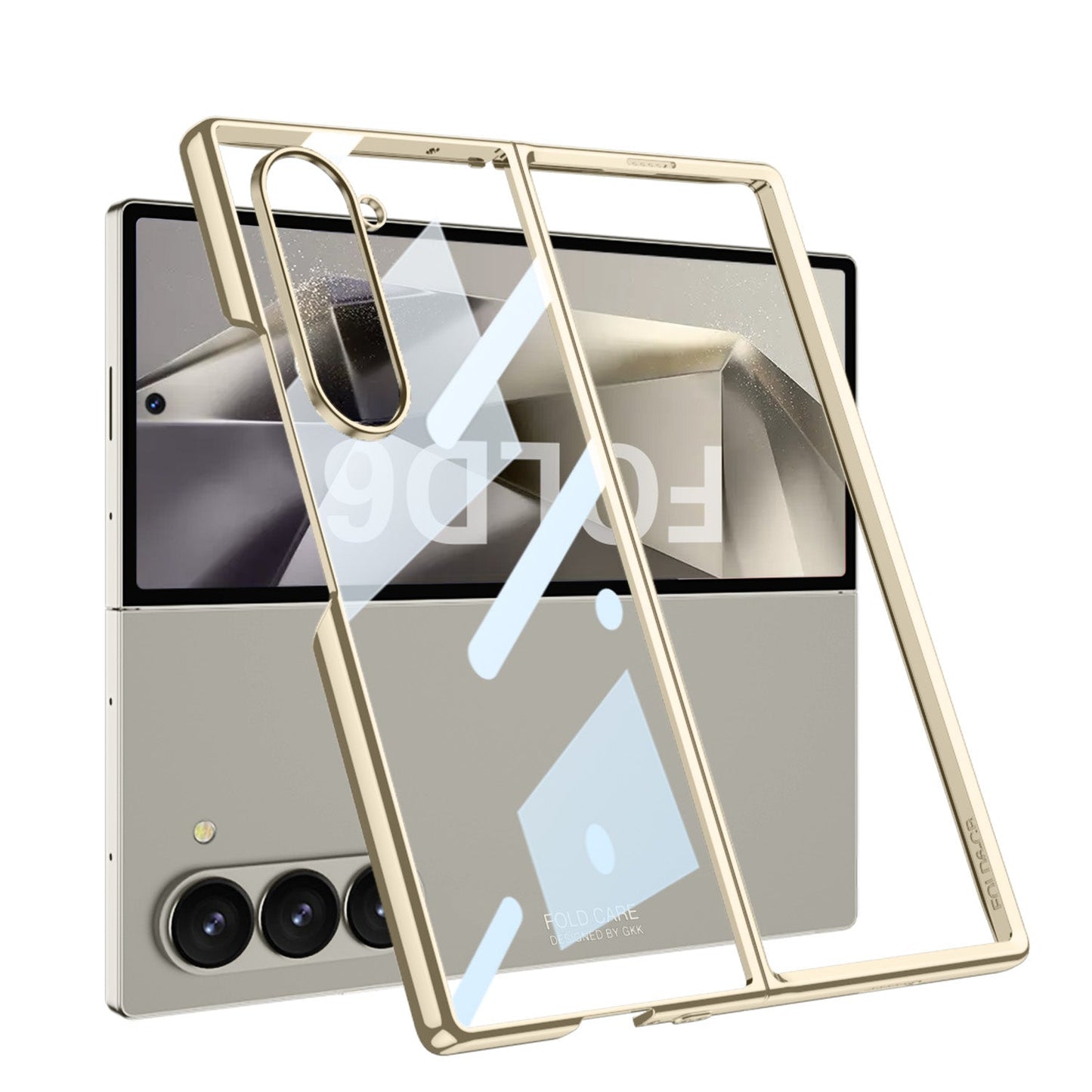 Transparent Electroplating Shockproof Phone Case For Samsung Galaxy Z Fold 6