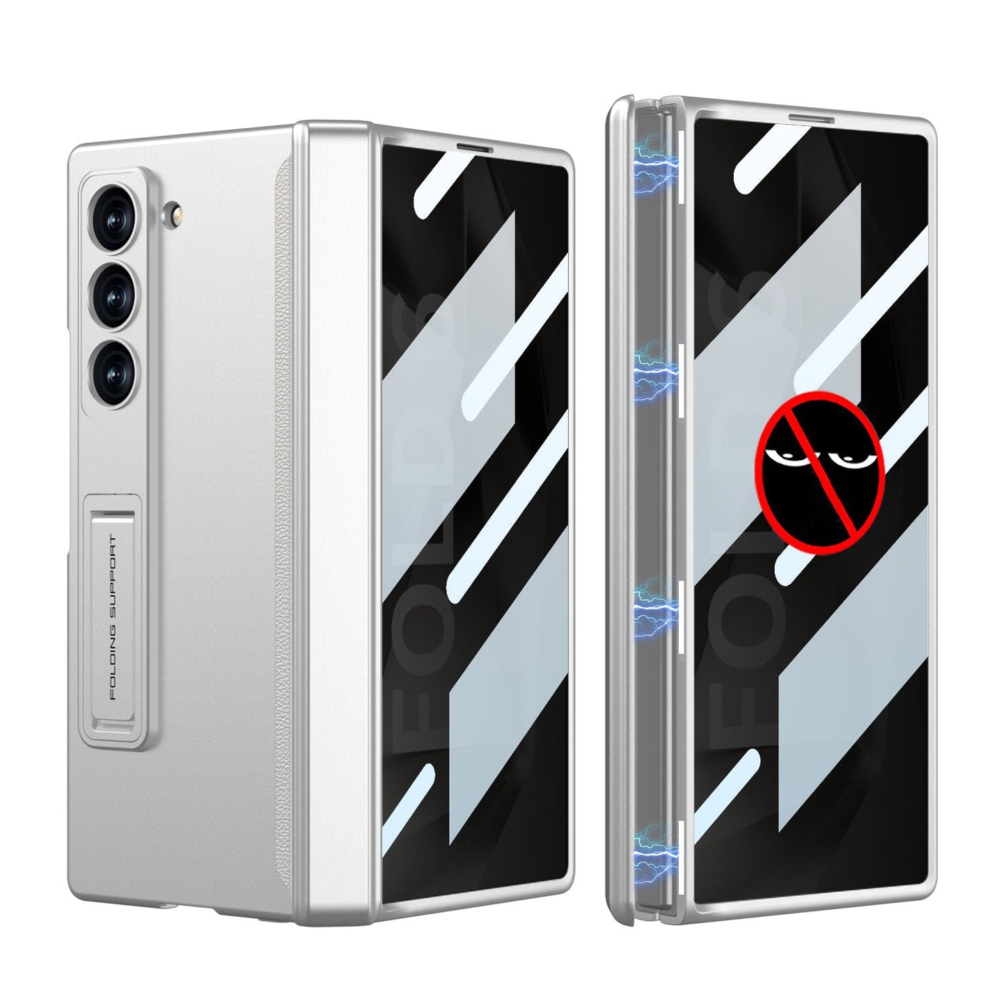 Magnetic Hinge Bracket Shockproof Phone Case With Anti-peeping Back Screen Protector For Samsung Galaxy Z Fold6