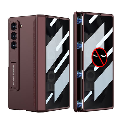 Magnetic Hinge Bracket Shockproof Phone Case With Anti-peeping Back Screen Protector For Samsung Galaxy Z Fold6