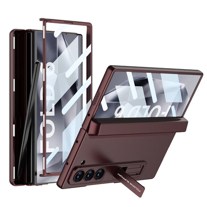 Magnetic Hinge Pen Box Shockproof Phone Case With Screen Protector For Samsung Galaxy Z Fold 6