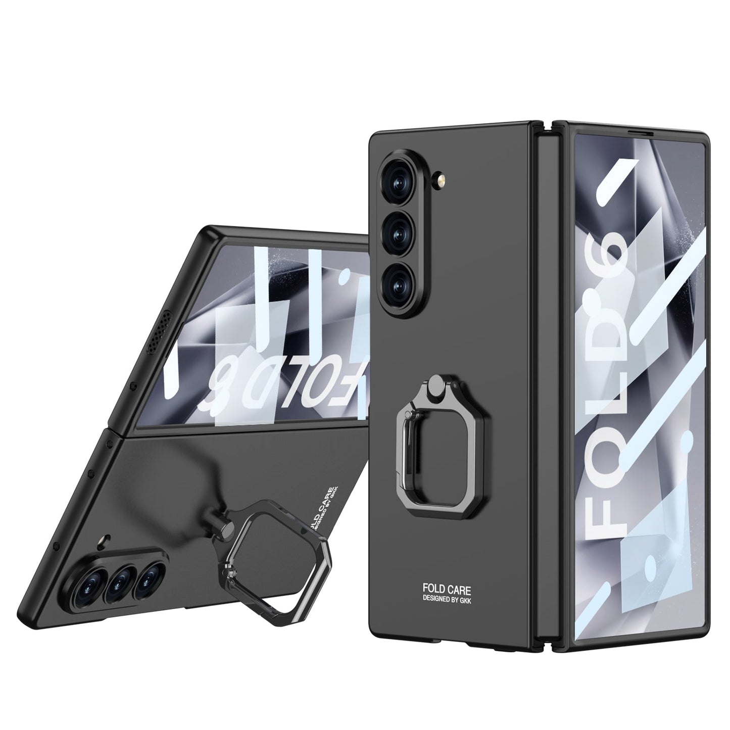 Luxury Shockproof Phone Case With Ring Holder For Samsung Galaxy Z Fold 6