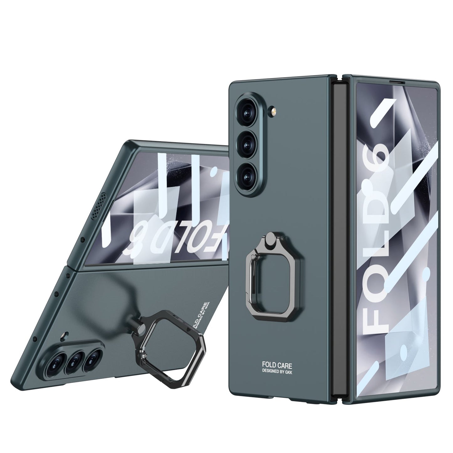 Luxury Shockproof Phone Case With Ring Holder For Samsung Galaxy Z Fold 6