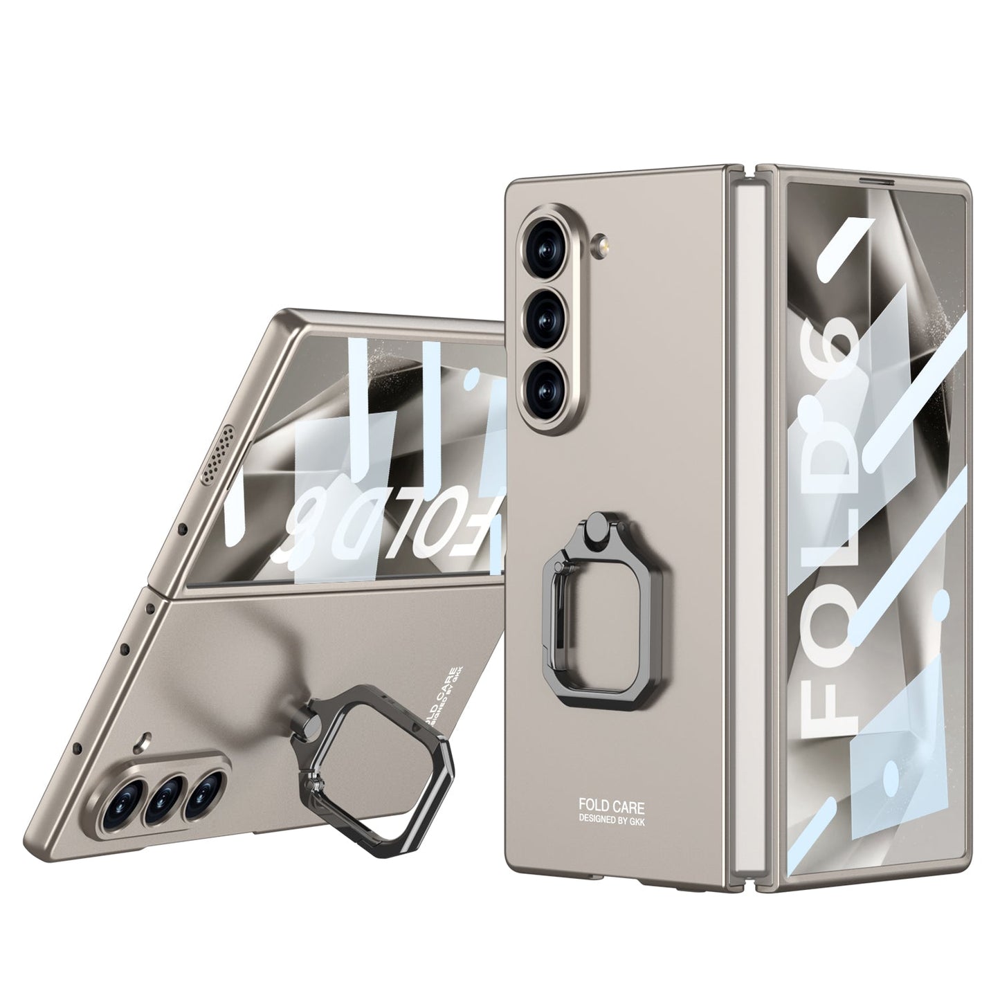 Luxury Shockproof Phone Case With Ring Holder For Samsung Galaxy Z Fold 6