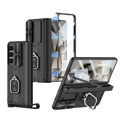 Armor Shockproof Ring Holder Pen Box Phone Case With Screen Protector For Samsung Galaxy Z Fold6