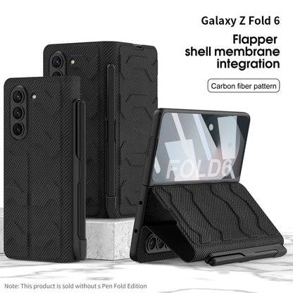 Luxurious Leather Cover Shockproof Phone Case With Screen Protector and Pen Slot For Samsung Galaxy Z Fold6