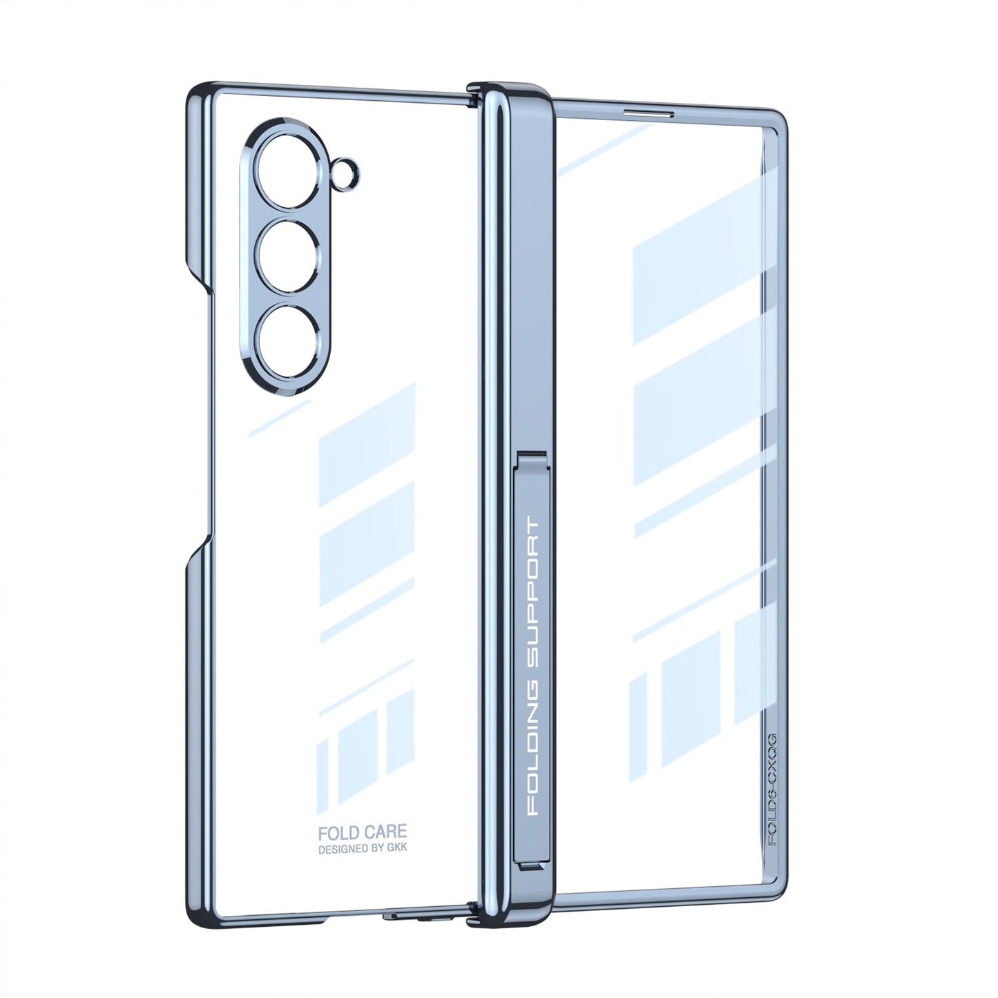 Transparent Magnetic Hinge Bracket Shockproof Phone Case With Screen Protector For Samsung Galaxy Z Fold6