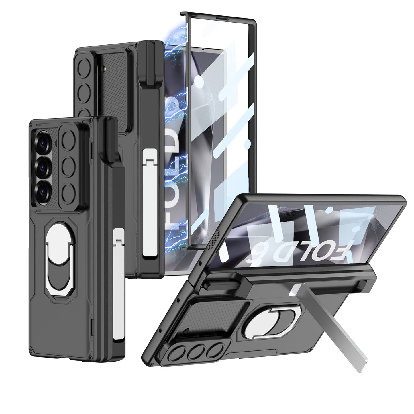 Magnetic Armor Lens Protective Shockproof Phone Case With Screen Protector For Samsung Galaxy Z Fold6