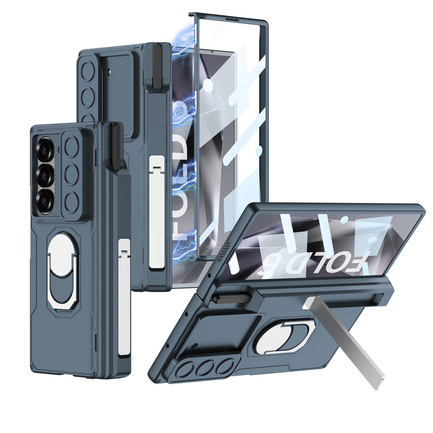 Magnetic Armor Lens Protective Shockproof Phone Case With Screen Protector For Samsung Galaxy Z Fold6