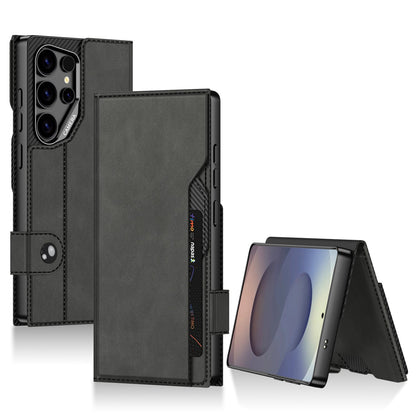 Leather Shockproof Phone Case For Galaxy S25 Ultra