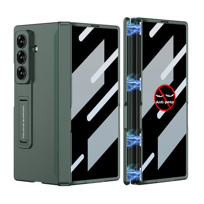 Magnetic Hinge Hidden Bracket All-included Case With Back Screen Protector For Galaxy Z Fold 7/6/5/4/3