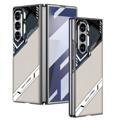 Electroplating Leather Shockproof Phone Case With Screen Protector For Galaxy Z Fold 7/6