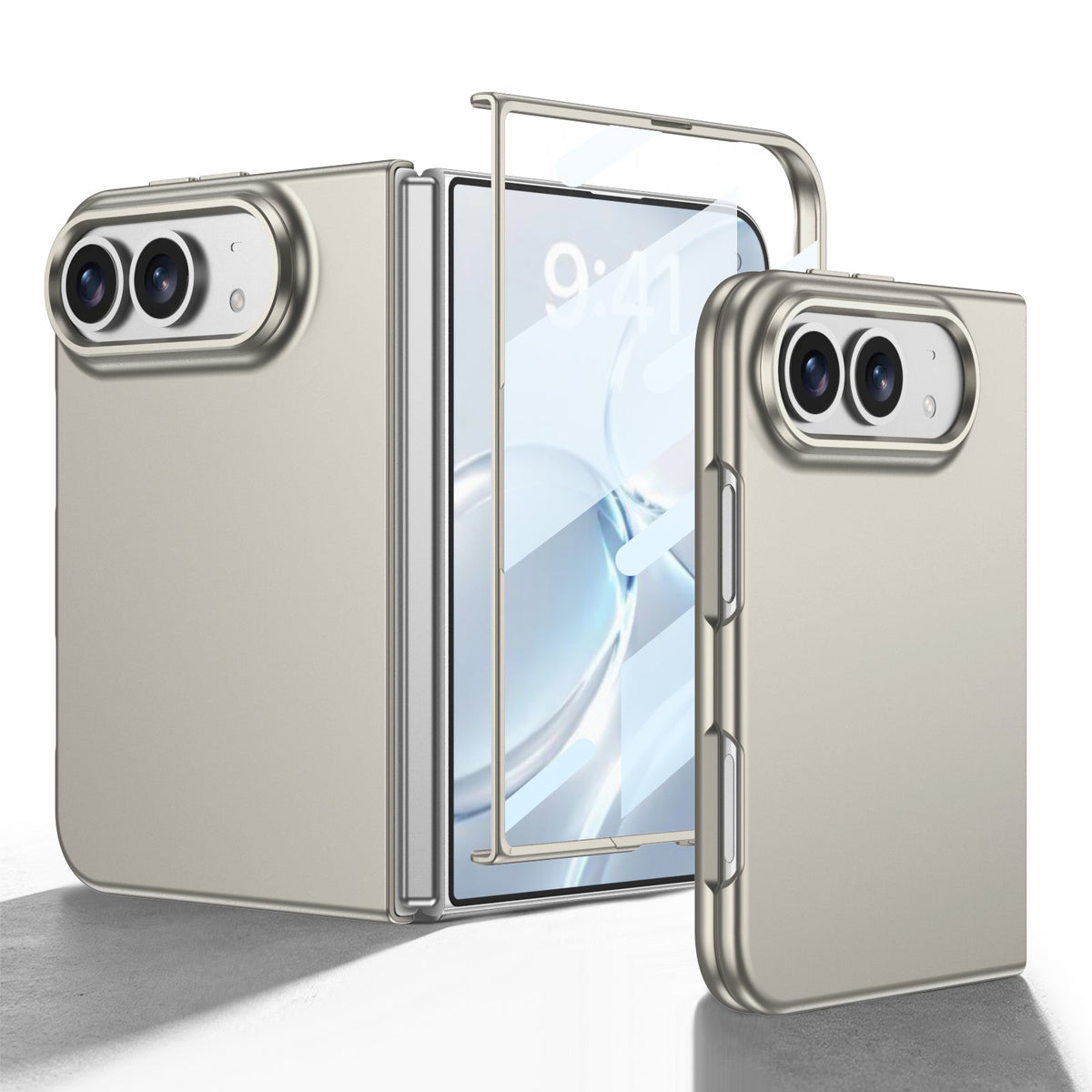 iPhone Duo  | Slim Full‑Coverage Phone Case Built-in Tempered Glass Film