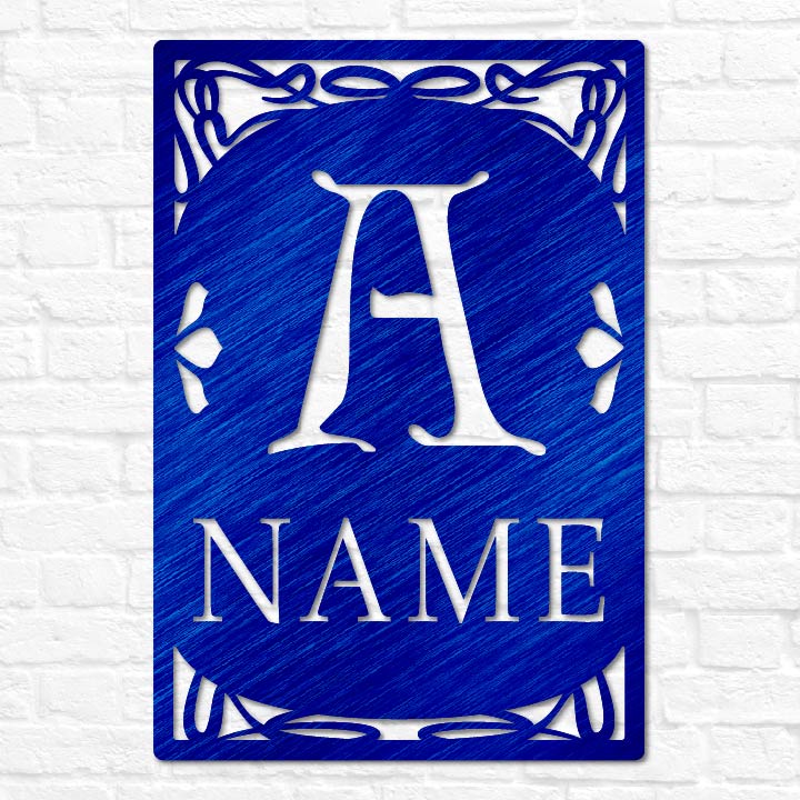 Art Nouveau Letter Name Sign