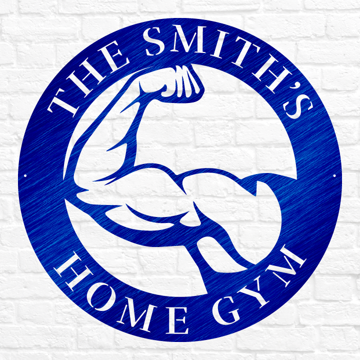 Flexing Bicep Gym Sign