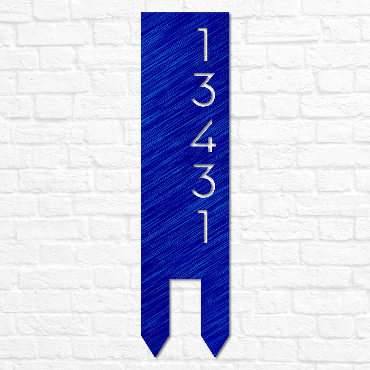 Vertical Yard Address Sign